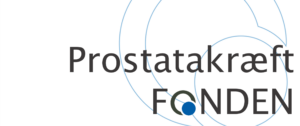 Logo for Prostatakræftfonden, der støtter forskning og udvikling inden for prostatakræft